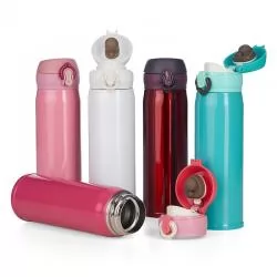 Garrafa Squeeze Metal Térmico Inox Colorido Personalizada 